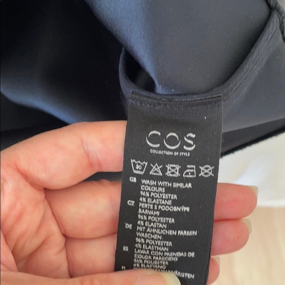 COS DARK NAVY BLUE DRESS SIZE 10 - Picture 6 of 7